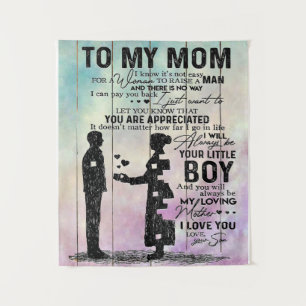 Auf meine Mama Geschenk, Wohngestaltung, Geschenk  Wandteppich