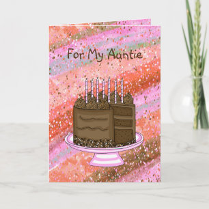 auf meine Tante   Happy Birthday Karte