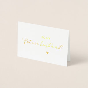 Auf meine zukünftige Hochzeitskarte Folienkarte