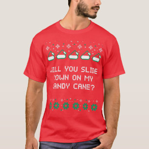 Auf meinem Candy Cane Weihnachts-Joke Xmas Pu T-Shirt