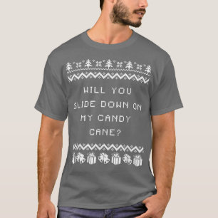 Auf meinem Candy Cane Weihnachts-Joke Xmas Pu T-Shirt