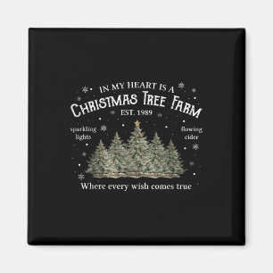 Auf meinem Herzen ist eine Weihnachts-Xmas-Baumfar Magnet