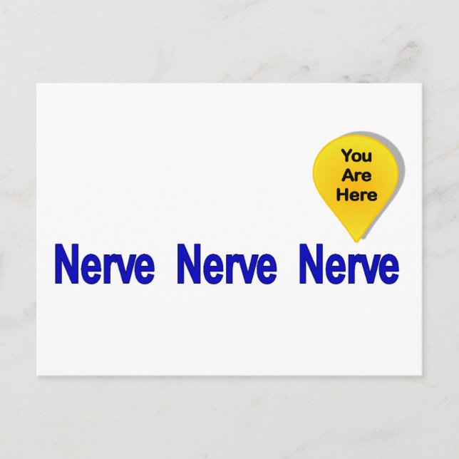 Auf meinem letzten Nerv Postkarte (Vorderseite)