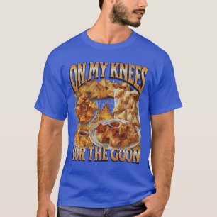 Auf meinen Knien Lustiger Crab Rangoon Meme Bootle T-Shirt