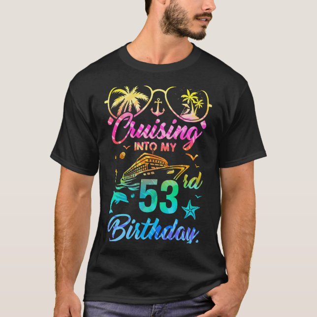 Auf meiner 53. Geburtstagsparty im Alter von 53 Ja T-Shirt (Vorderseite)