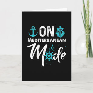 Auf Mittelmeer-Modus-Shirt Mediterraner Shirts Karte