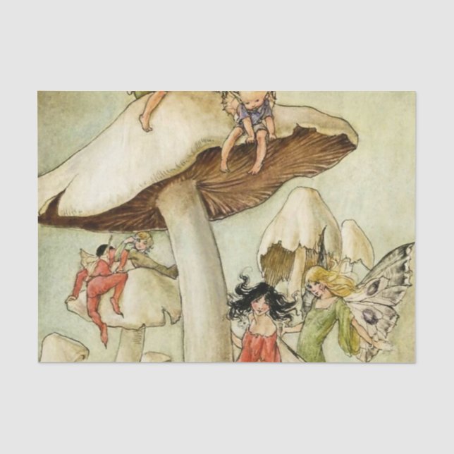 Auf Mushroom Hill von Florence Anderson Seidenpapier (Vorderseite)