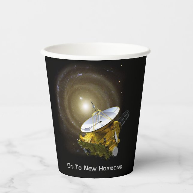 Auf neue Horizonte Interstellar-Raumfahrzeuge Pappbecher (Vorderseite)