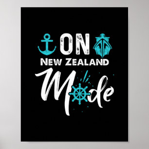 Auf Neuseeland Mode Kreuzfahrt Shirt Neuseelands H Poster