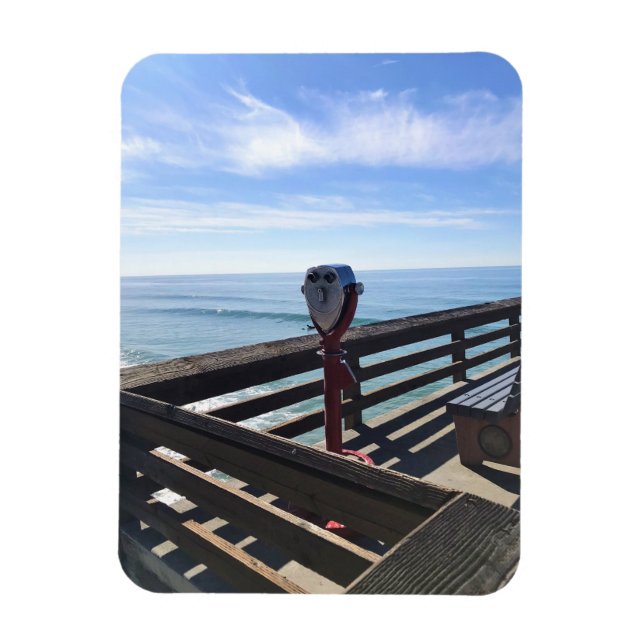 Auf Newport Pier, Newport Beach, Kalifornien Magnet (Vertikal)