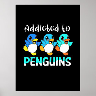 Auf Pinguine aufgepasst Poster