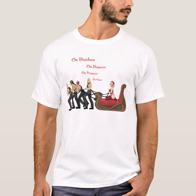 Auf Prancer auf Vixen T-Shirt (Vorderseite)