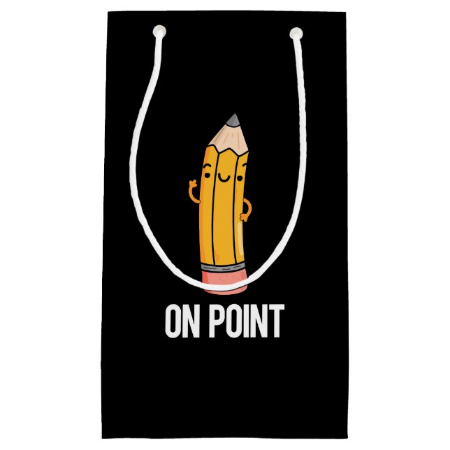 Auf Punkt Funny Pencil Pub Dark BG Kleine Geschenktüte (Vorderseite)