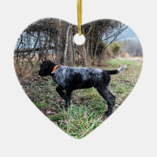 Auf Punktwelpen Keramik Ornament