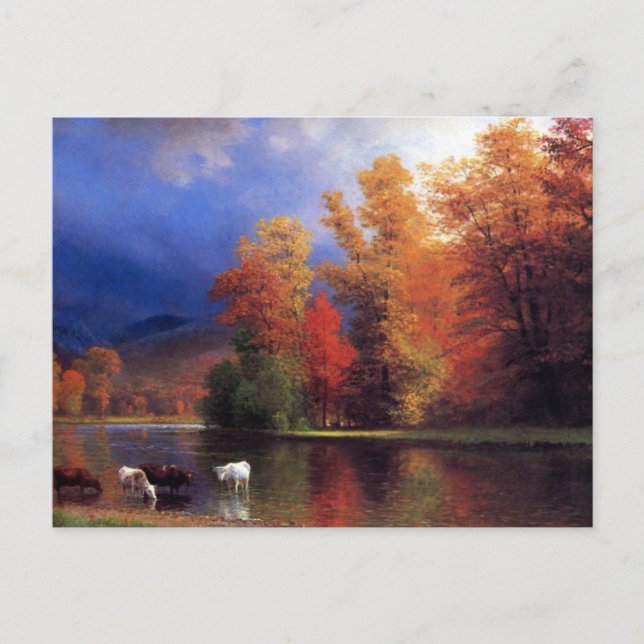 Auf Saco - Albert Bierstadt Postkarte (Vorderseite)
