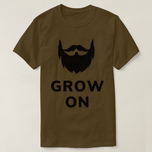 Auf Schwarzen Text Version 1 wachsen T-Shirt (Design vorne)