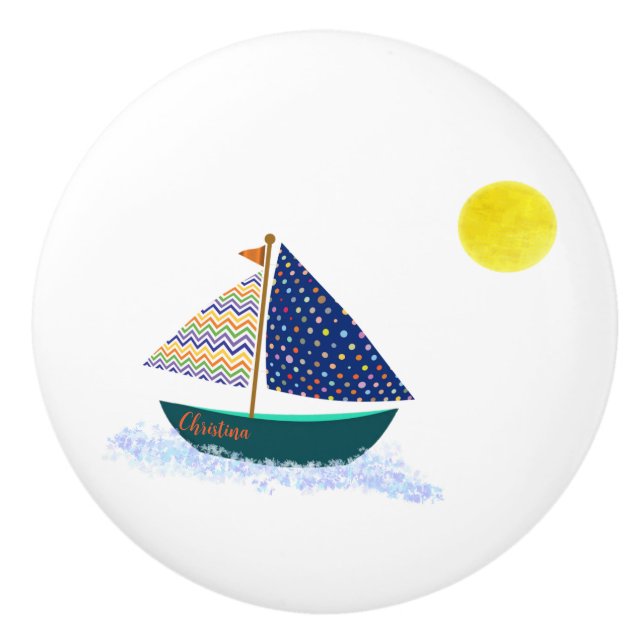 Auf See Keramikknauf (Vorderseite)