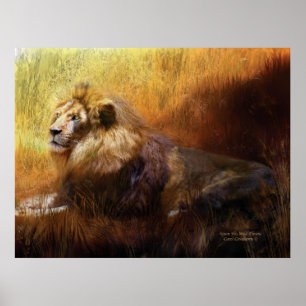 Auf sein Wild Throne Art Poster/Print Poster