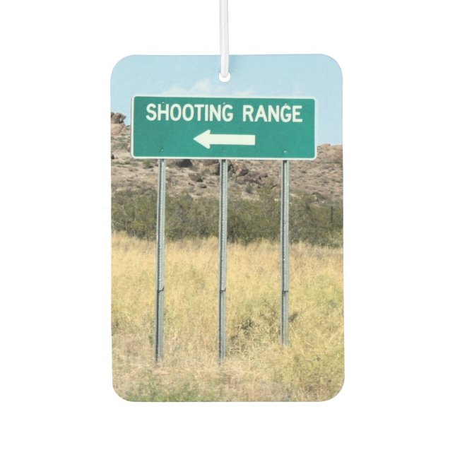 Auf Shooting Range Verlassen Autolufterfrischer (Vorderseite)
