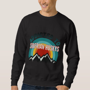 Auf sibirischen Husky-Hund angewiesen Sweatshirt