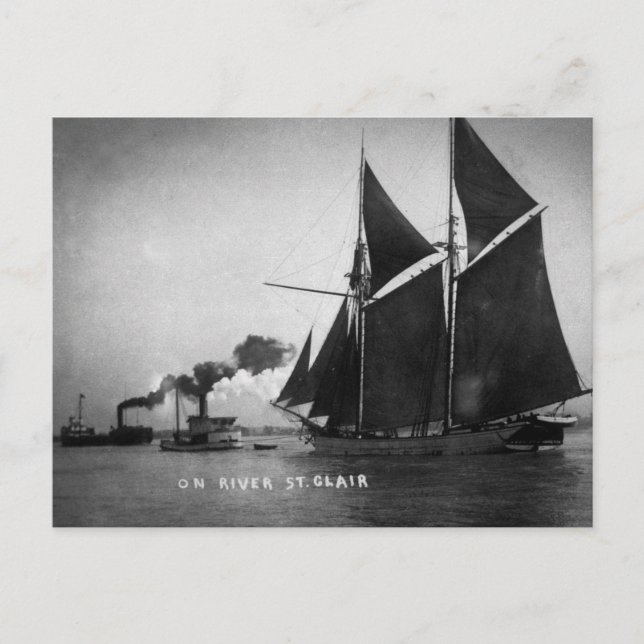 Auf St. Clair Vintag Louis Pesha 1900 Postkarte (Vorderseite)