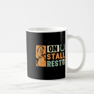 Auf Stallruhe Pferdeliebhaber Reitsport lustig  Kaffeetasse
