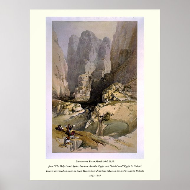 Auf Stein eingegraben von Louis Haghe Poster (Vorne)