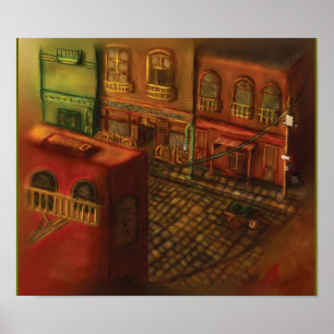 Auf Tatsachen beruhende Stadt Poster