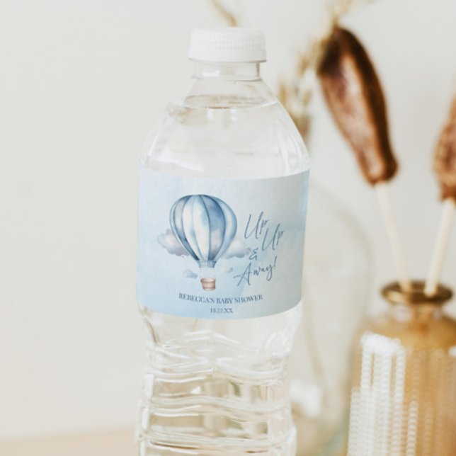 Auf und ab! Blue Hot Air Balloon Baby Dusche (Von Creator hochgeladen)