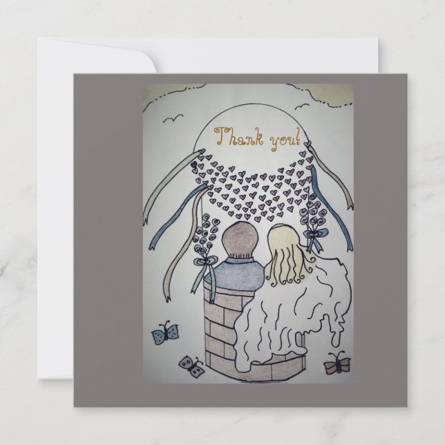 Auf und ab in einem Heißluftballon Save the Date (Vorderseite)