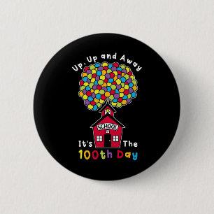 Auf und ab ist es der 100. Lehrer 100 Tage Button