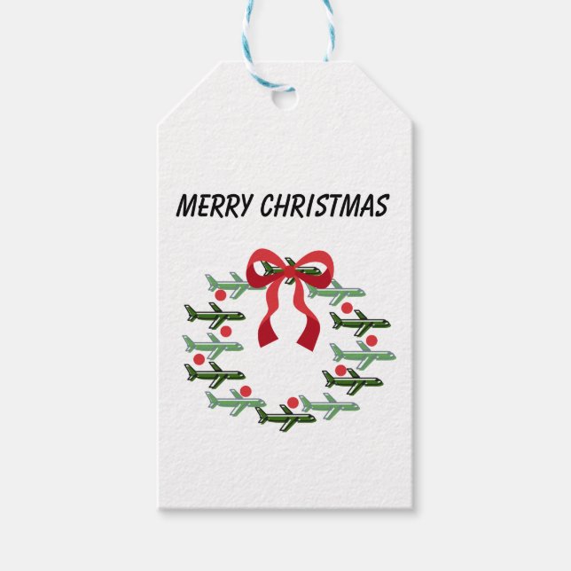 Auf und ab Kranzbeutel Geschenkanhänger (Vorderseite)