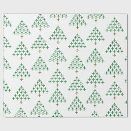 Auf und ab Weihnachtsbaum Geschenkpapier