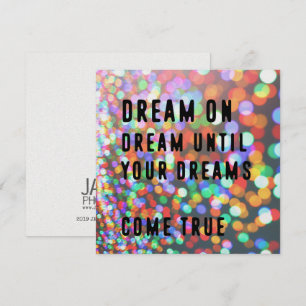 AUF UND AUF 5,25 x 5,25 Karte DREAM