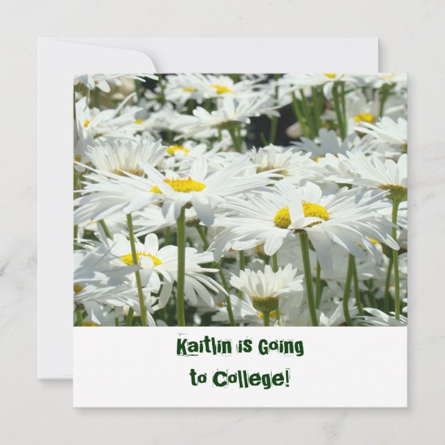 Auf Uni Abschiedliche Party Einladungen Daisy (Vorderseite)
