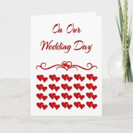 Auf unserer Hochzeitstagskarte Karte