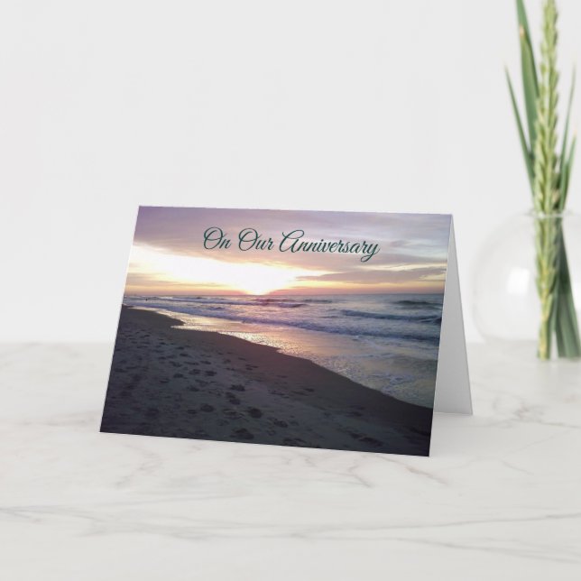 AUF UNSERER JAHRESLIEBE "YOU"/ NUR YOU SUNSET KARTE (Vorderseite)