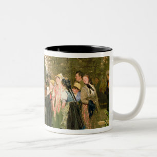 Auf verlassen Sie, 1883 Zweifarbige Tasse