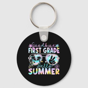 Auf Wiedersehen 1. Klasse Hallo Sommer Erste Klass Schlüsselanhänger