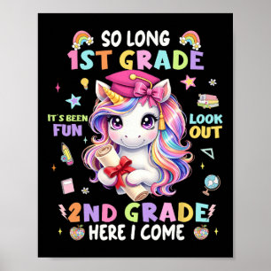 Auf Wiedersehen 1. Klasse Vorsicht 2. Klasse Junge Poster