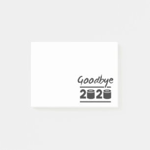 Auf Wiedersehen 2020 Klopapier – es ist endlich vo Post-it Klebezettel