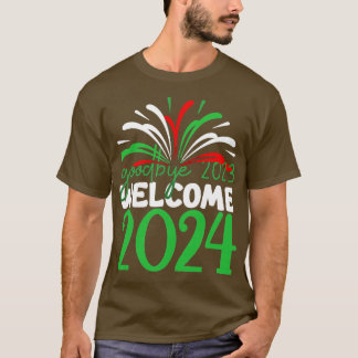 Auf Wiedersehen 2023 begrüßen 2024 T-Shirt