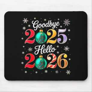 Auf Wiedersehen 2025 Hallo 2026 Frohes Silvester C Mousepad