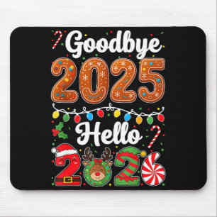 Auf Wiedersehen 2025 Hallo 2026 Frohes Silvester C Mousepad