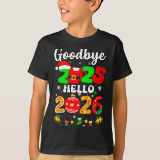 Auf Wiedersehen 2025 Hallo 2026 Frohes Silvester C T-Shirt