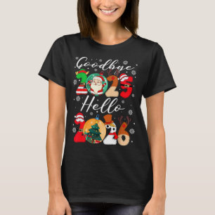Auf Wiedersehen 2025 Hallo 2026 Frohes Silvester C T-Shirt
