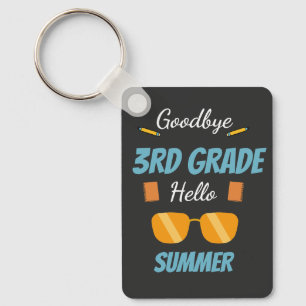 Auf Wiedersehen 3. Klasse Hallo Sommer Graduierten Schlüsselanhänger