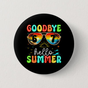 Auf Wiedersehen 67 Sungles Hallo Sommer Retro Sonn Button