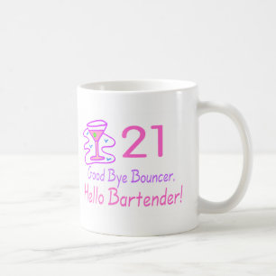 Auf Wiedersehen Barkeeper des Prahler-21 hallo Kaffeetasse