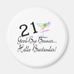 Auf Wiedersehen Barkeeper des Prahler-21 hallo Magnet
